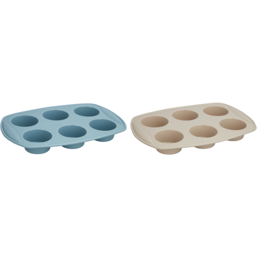 Millini Silicone Muffin Mould 6 Cup (Colour May Vary)