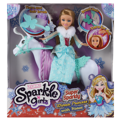 Sparkle Girlz Winter Princess With Horse