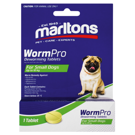 Marltons Wormpro For Small Dogs Deworming Tablets