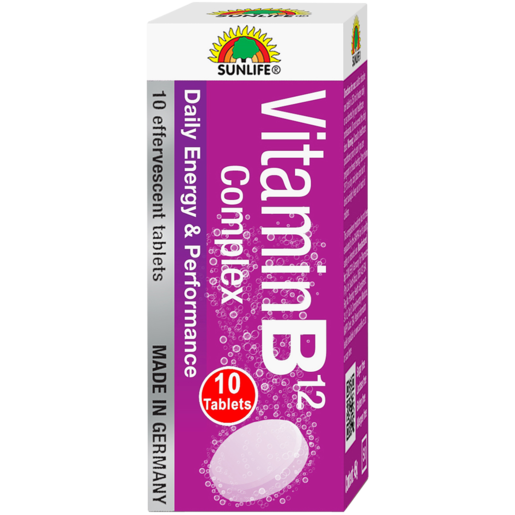 Sunlife Vitamin B12 Complex Effervescent 10 Pack