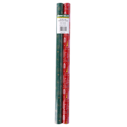 Christmas Traditions Wrapping Paper Combo 5m+2m 2 Pack (Design May Vary)