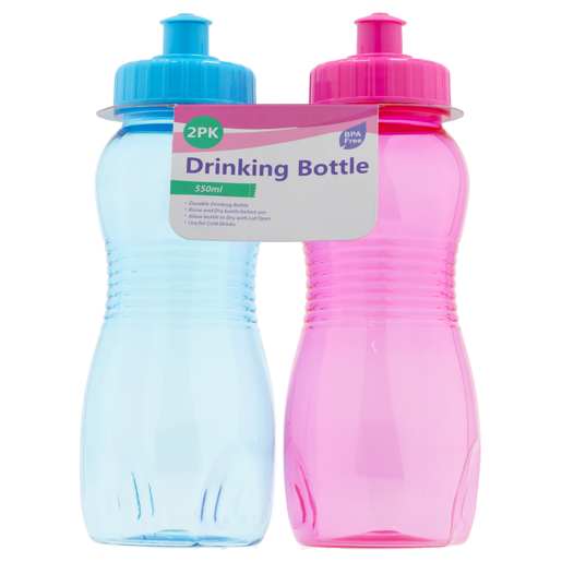 Blue & Pink Drinking Bottles 2 Piece