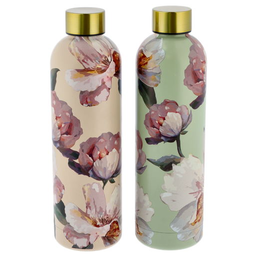 Floral Stainless Steel Travel Bottle 750ml (Assorted Item - Supplied at Random)