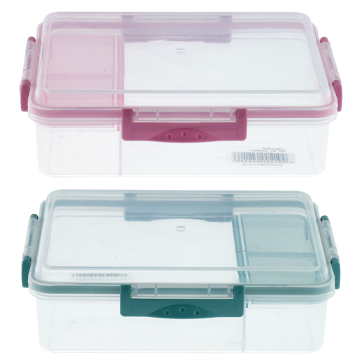 Lunch To Go Clip Hinge Lunch Box (Colour May Vary)