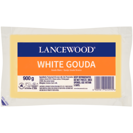 LANCEWOOD The Blockbuster White Gouda Cheese Pack 900g