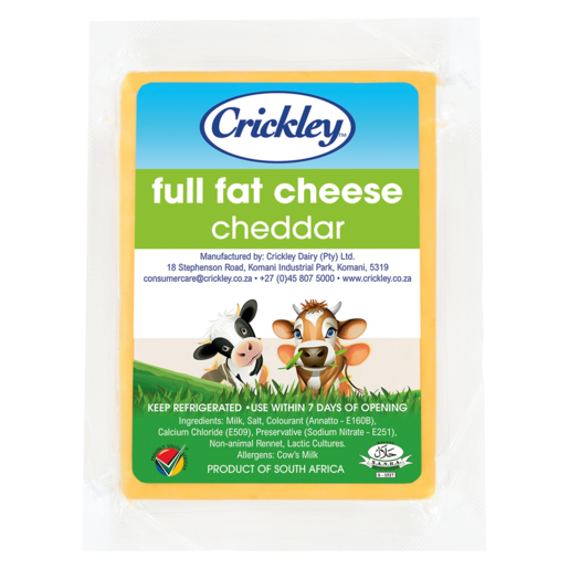 Crickley Cheddar Cheese Per kg