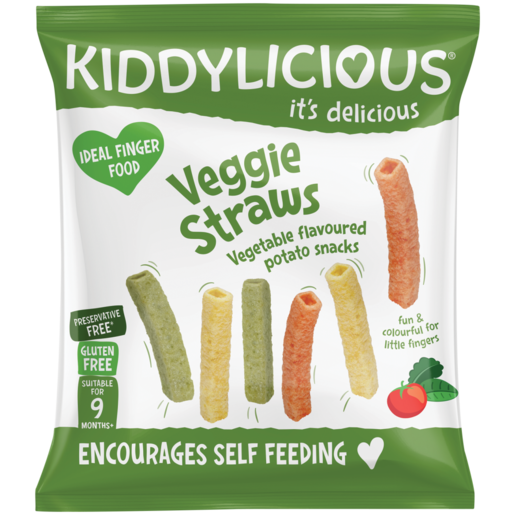 Kiddylicious Veggie Straws Baby Snack 12g