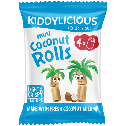 Kiddylicious Coconut Baby Rolls Snack 54g