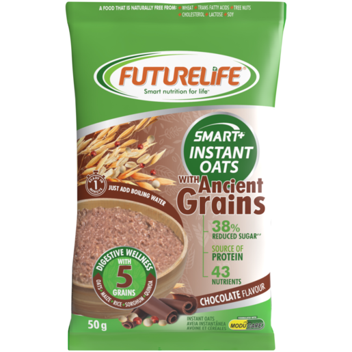 FUTURELIFE Smart Chocolate Flavour Instant Oats with Ancient Grains 50g 