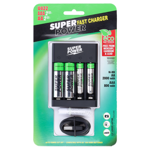 Super Power USB Fast Battery Charger