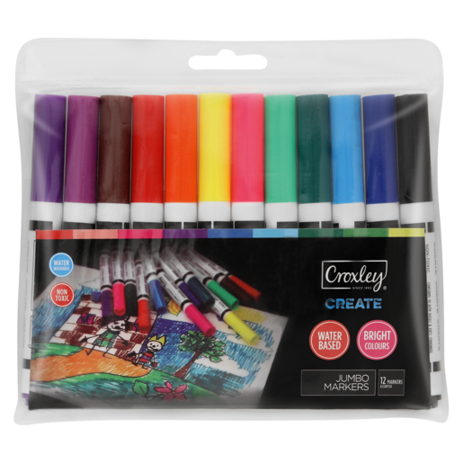 Croxley Washable Marker 12 Pack (Assorted Item - Supplied At Random)