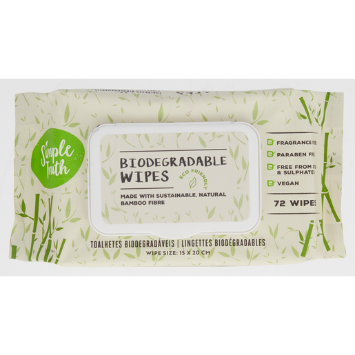 Simple Truth Biodegradable Wipes 72 Pack