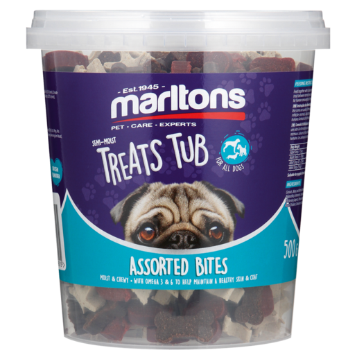 Marltons Assorted Bites Treats Tub 500g