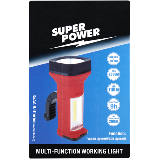 Super Power Multi-Function LED + COB Working Light 3W + 3W