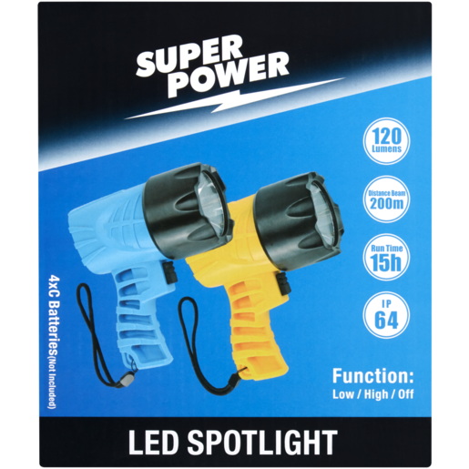 Super Power IP64 Water-Resistant LED Spotlight 2 Pack