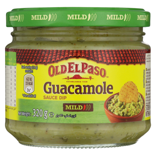 Old El Paso Mild Guacamole Sauce Dip 320g