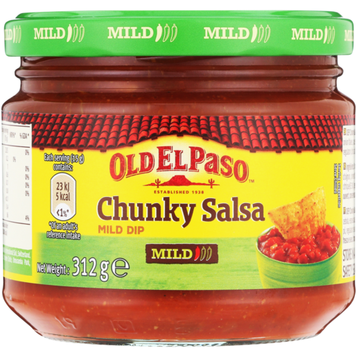 Old El Paso Mild Chunky Salsa Dip 312g