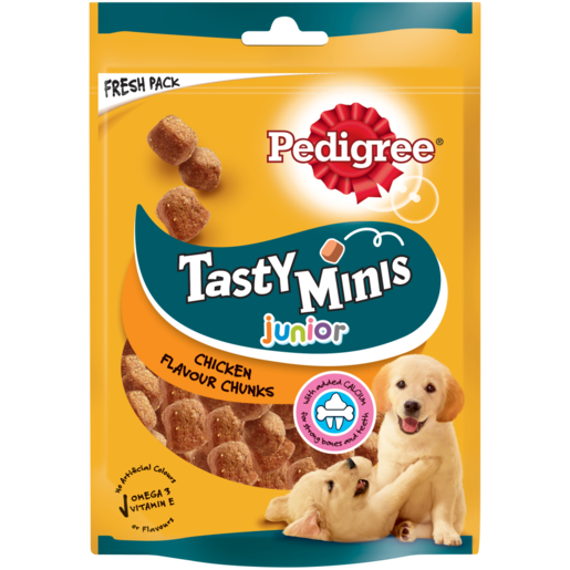 Pedigree Tasty Bites Chicken Flavoured Puppy Food Pouch 125g