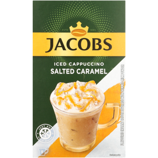 Jacobs Salted Caramel Iced Cappuccino Instant Coffee 8 x 20.3g