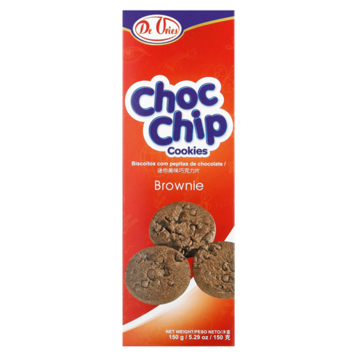 De Vries Choc Chip Brownie Cookies 150g