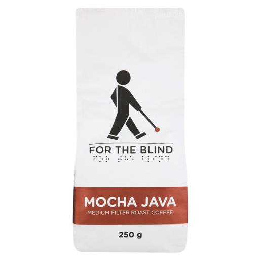 For The Blind Mocha Java Medium Filter Roast Coffee 250g