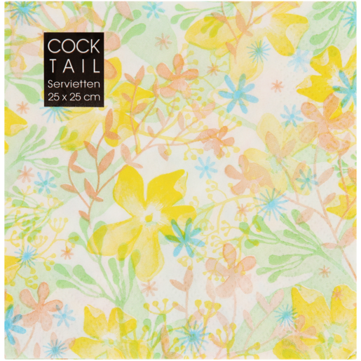 Cocktail Spring Mood 3 Ply Napkins 20 Pack