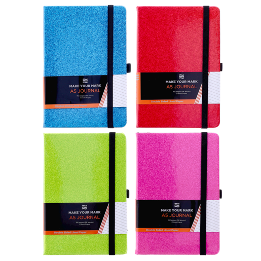Donau Neon A5 Glitter Book Journal (Colour May Vary)