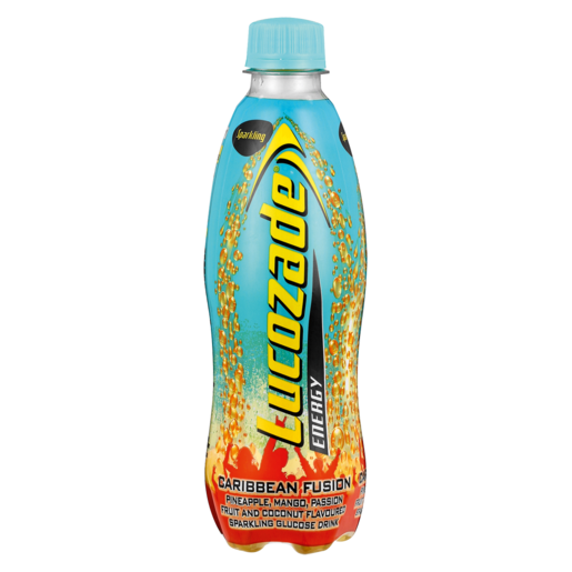Lucozade Caribbean Fusion Flavoured Sparkling Glucose Drink 360ml