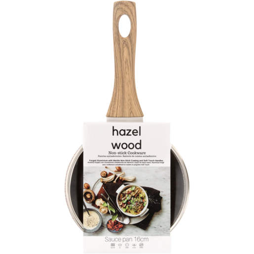 Hazel Wood Forged Aluminium Sauce Pan 16cm