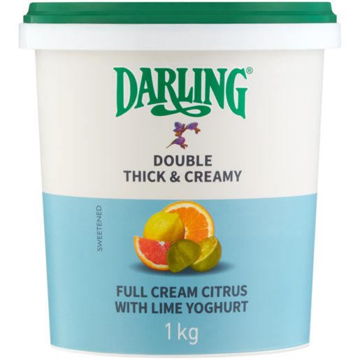 Darling Citrus With Lime Full Cream Yoghurt 1kg