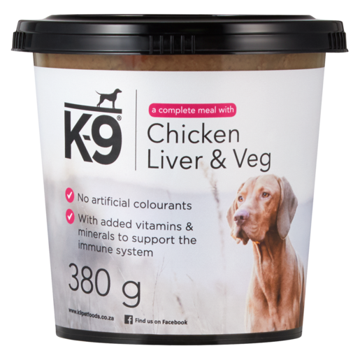 K-9 Chicken Liver & Veg Dog Food 380g