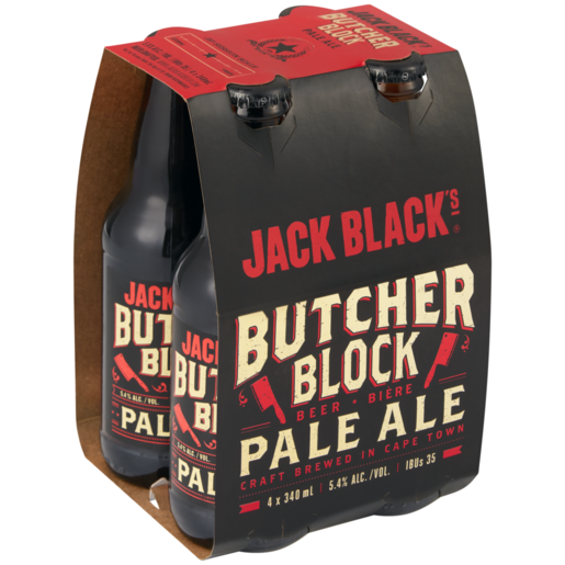 Jack Black's Butcher Block Pale Ale Beer Bottles 4 x 340ml 