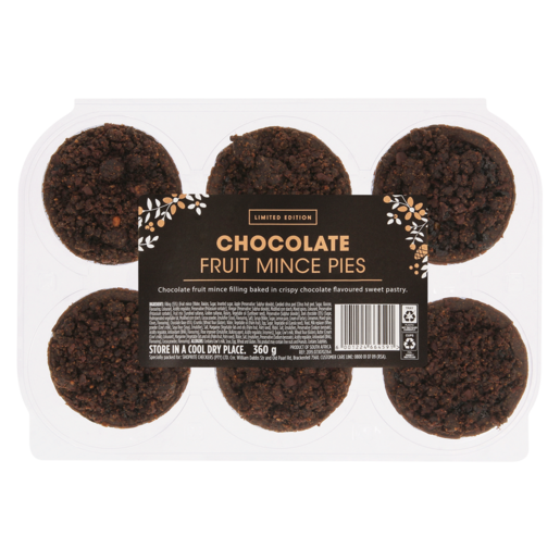 Limited Edition Chocolate Fruit Mince Pies 360g