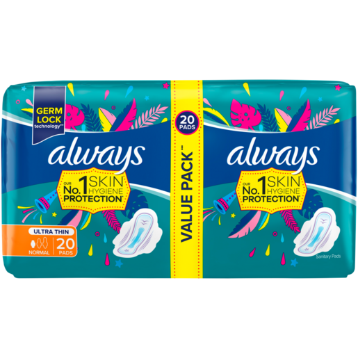 Always Ultra Thin Normal Sanitary Pads 20 Pack, Sanitary Pads & Panty  Liners, Sanitary Protection, Health & Beauty