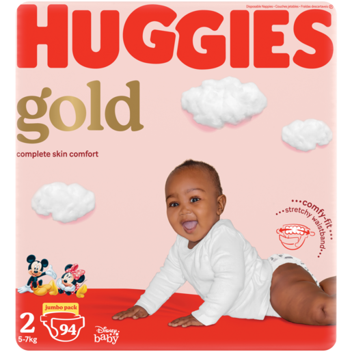 Huggies Gold Jumbo Size 2 Diapers 94 Pack
