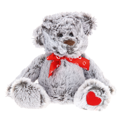 Valentines Plush Bear With Ribbon 17.5cm