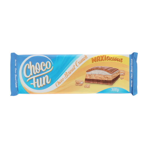Choco fun Choco Biscuit Crunch Slab 300g