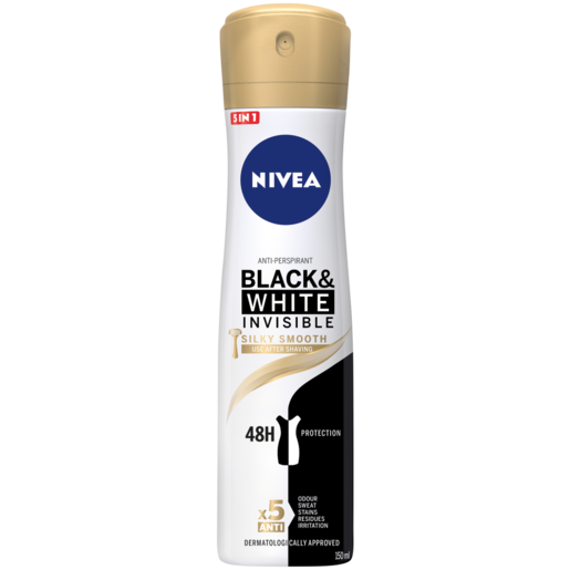 NIVEA Invisible Black & White Silky Smooth Ladies Anti-Perspirant Deodorant 150ml