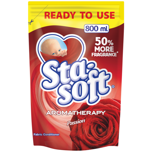 Sta-soft Aromatherapy Passion Fabric Softener Refill 800ml