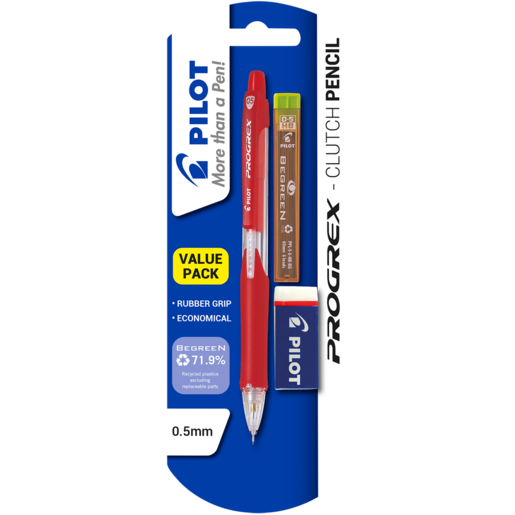 Pilot Progrex Clutch Pencil Value Pack 0.5mm
