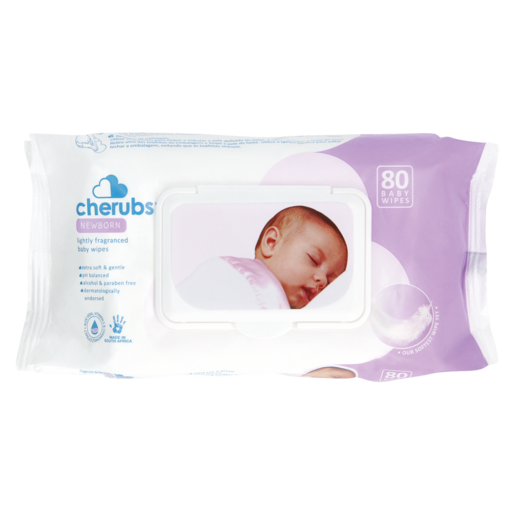 Cherubs Newborn Baby Wipes 80 Pack
