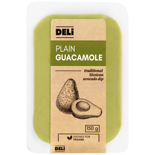 Deli Plain Guacamole Dip 150g