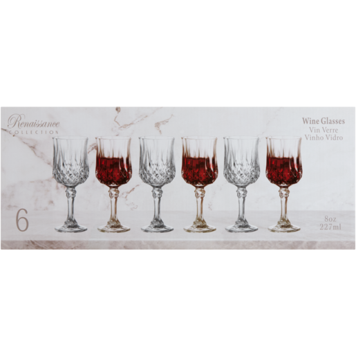 Renaissance Collection Wine Glass Set 6 Piece
