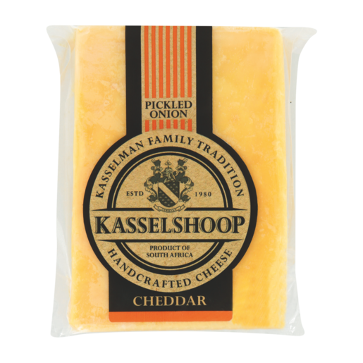 Kasselshoop Handcrafted Pickled Onion Cheddar Cheese 200g