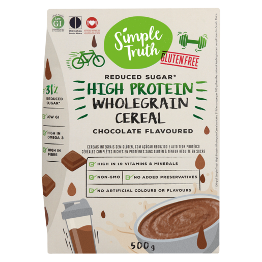 Simple Truth Gluten Free High Protein Wholegrain Chocolate Flavoured Cereal 500g