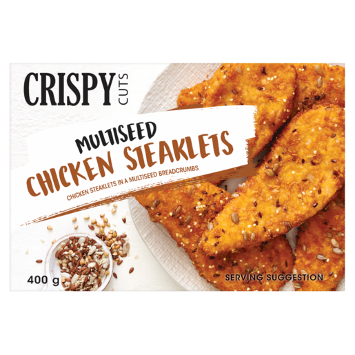 Crispy Cuts Frozen Multiseed Chicken Steaklets 400g
