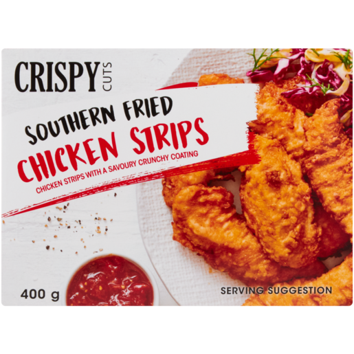 Crispy Cuts Frozen Southern Fried Chicken Strips 400g