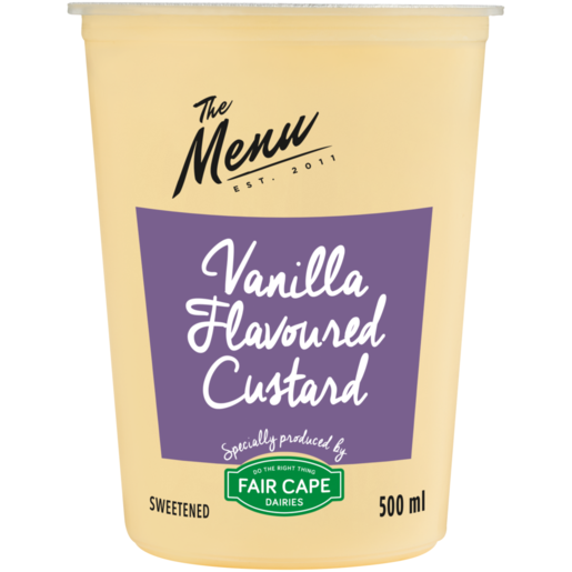 The Menu Vanilla Flavoured Custard 500ml 