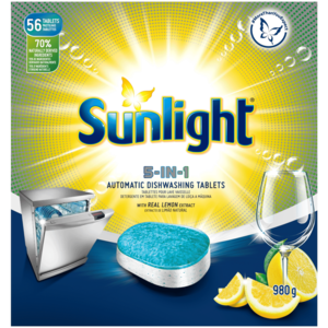 Sunlight 5 in 1 Machine Dishwashing Tablet