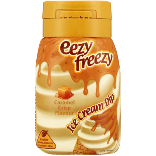 Eezy Freezy Caramel Crisp Flavoured Ice Cream Dip Bottle 250g